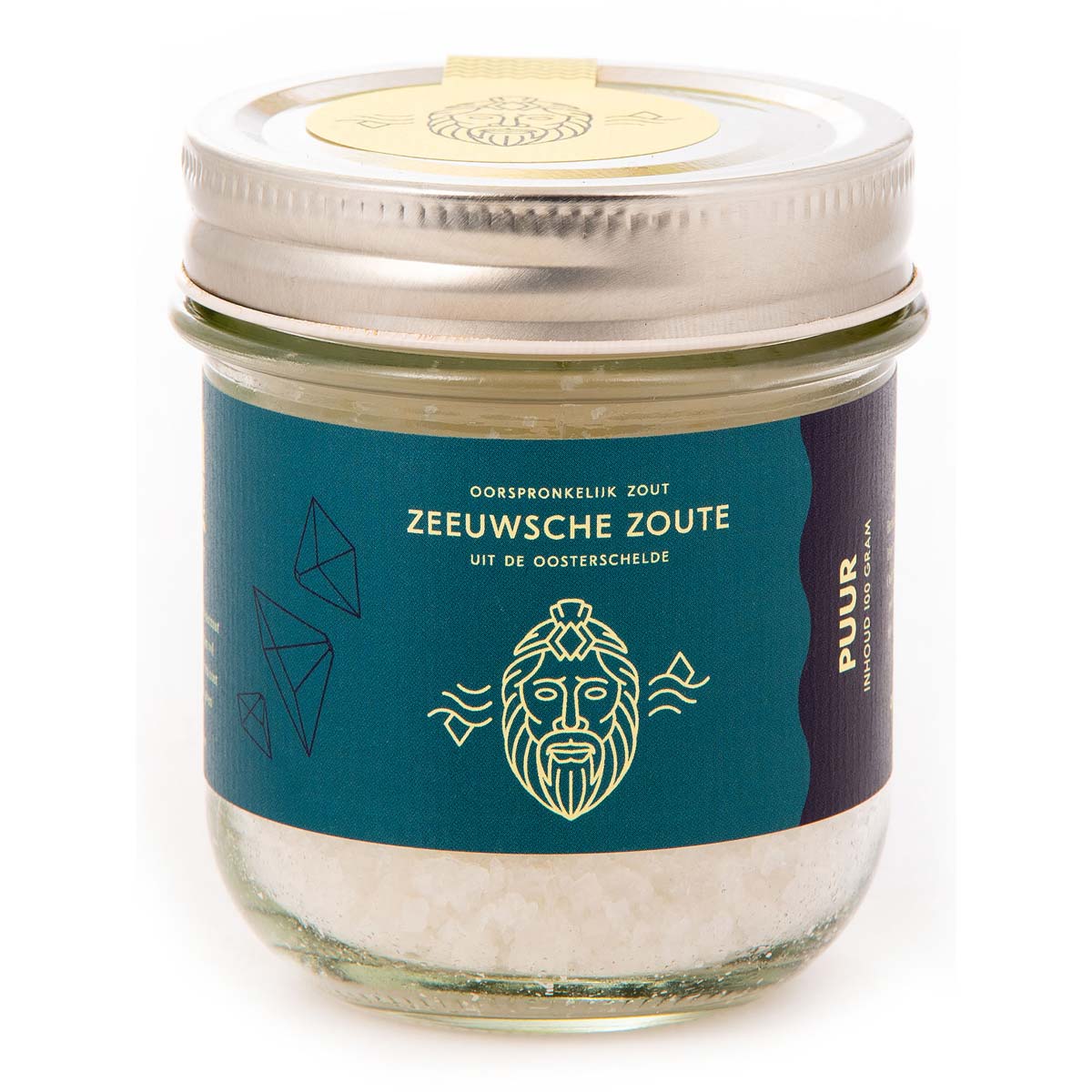 Puur Zout Zeeuwsche Zoute Glazen pot 100 gram