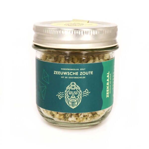 Zeekraal Zout Zeeuwsche Zoute Glazen pot 100 gram