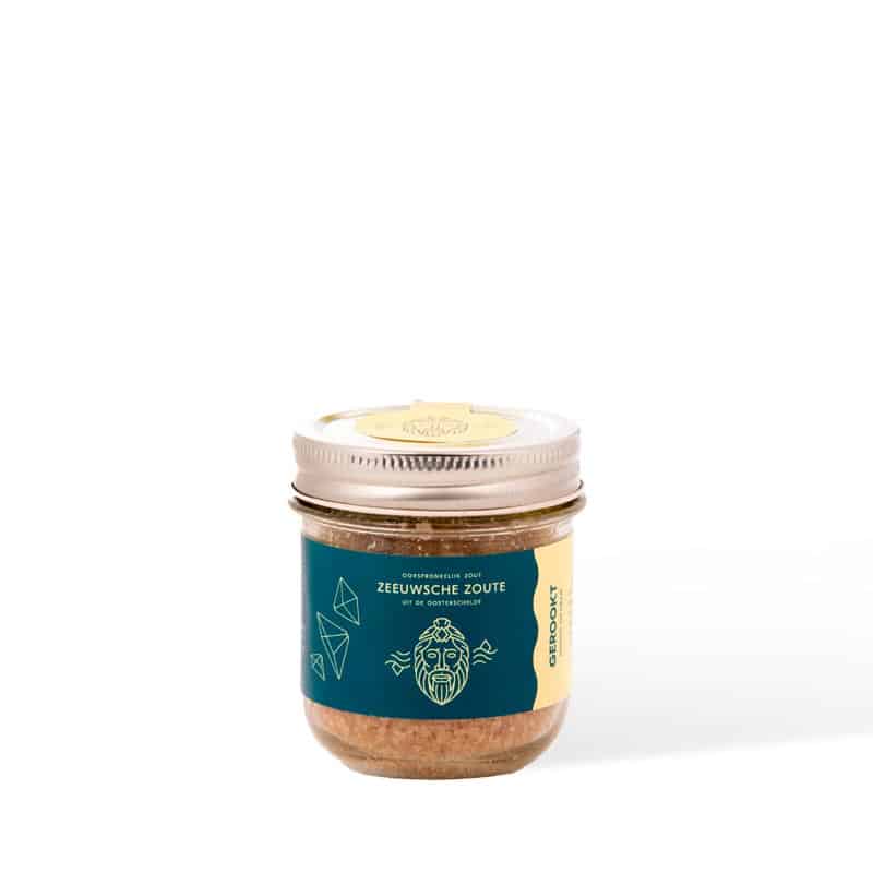 Gerookt Zout Zeeuwsche Zoute Glazen pot 100 gram