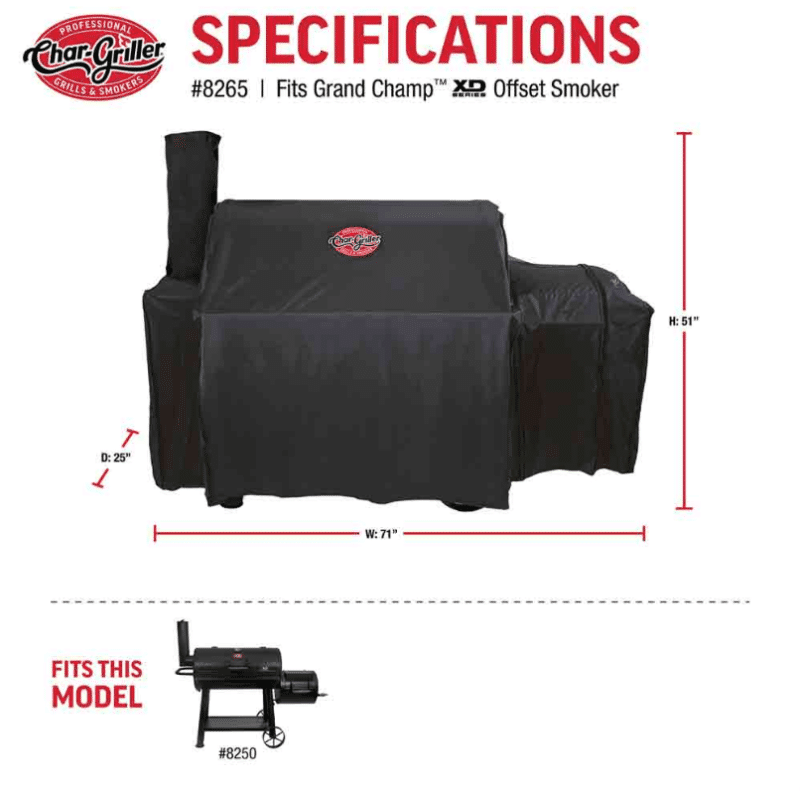 Char-Griller Grand Champ Rain Cover - Afbeelding 2